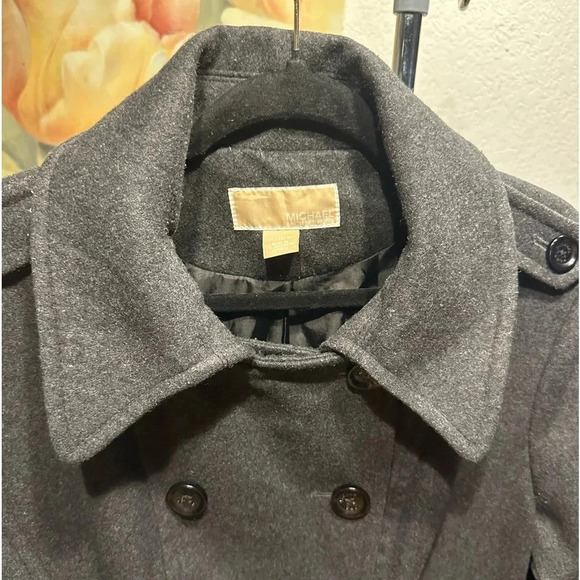 Michael Kors gray wool blend jacket/coat women’s size XL - Picture 8 of 16